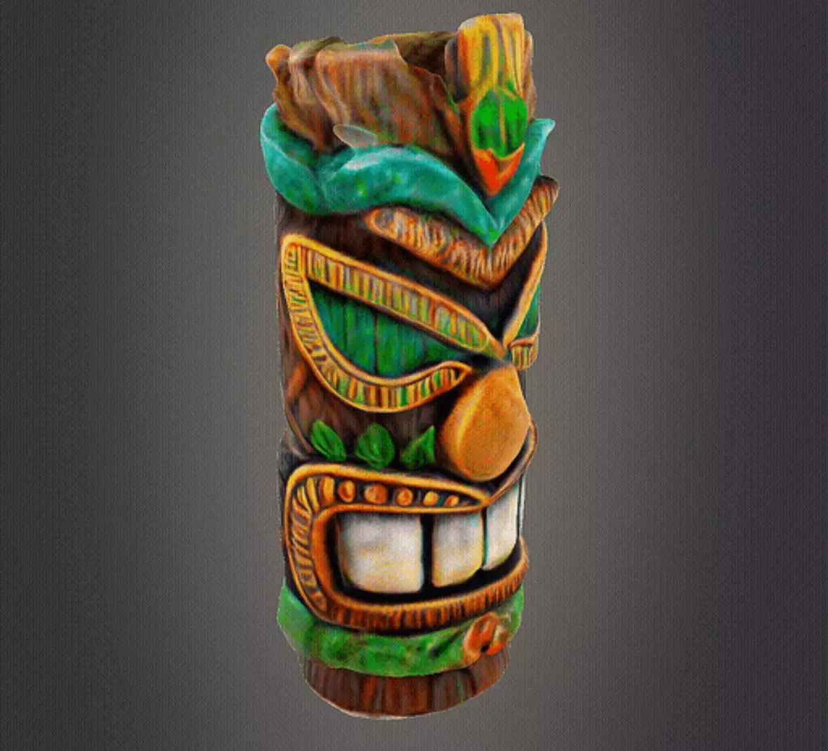 Tiki decor 3D print model_0