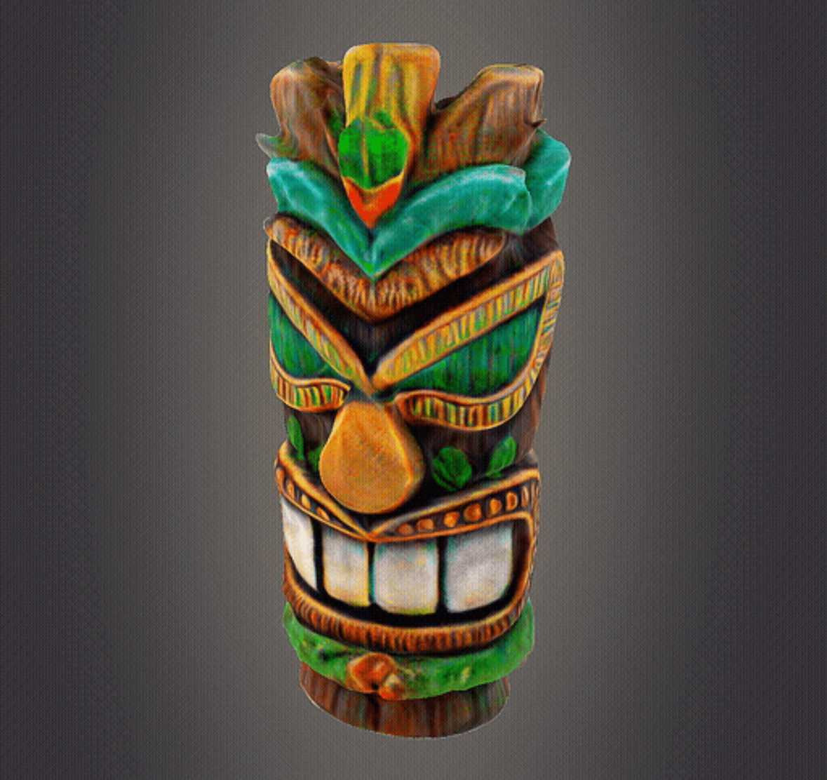 Tiki decor 3D print model_4