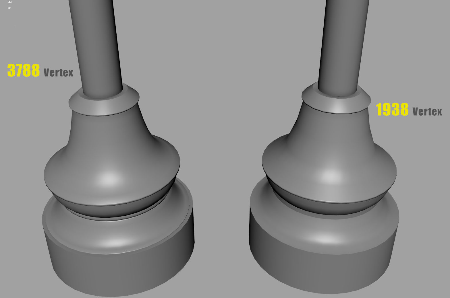 street lantern post light Low-poly 3D model_10