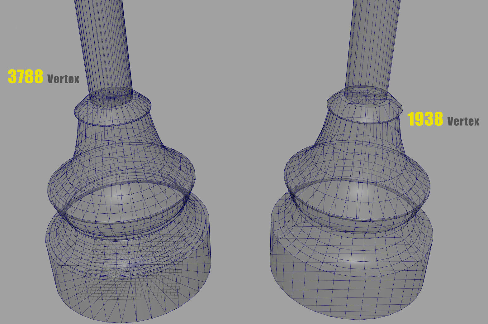 street lantern post light Low-poly 3D model_12