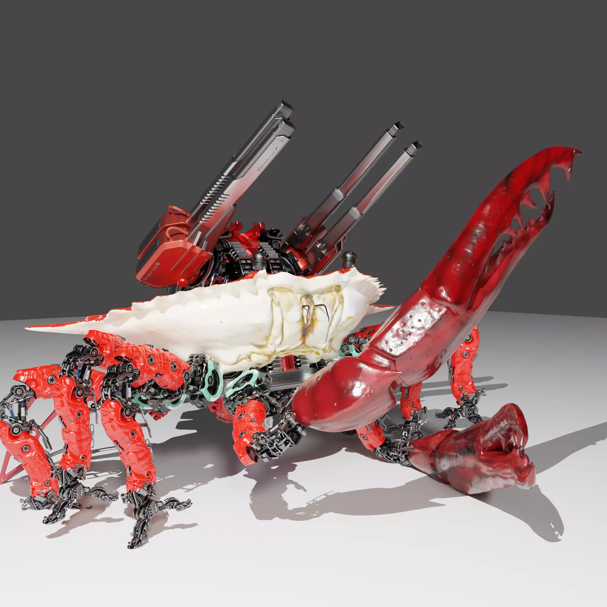 Carb-War-Robot-Cyberpunk 3D model_0