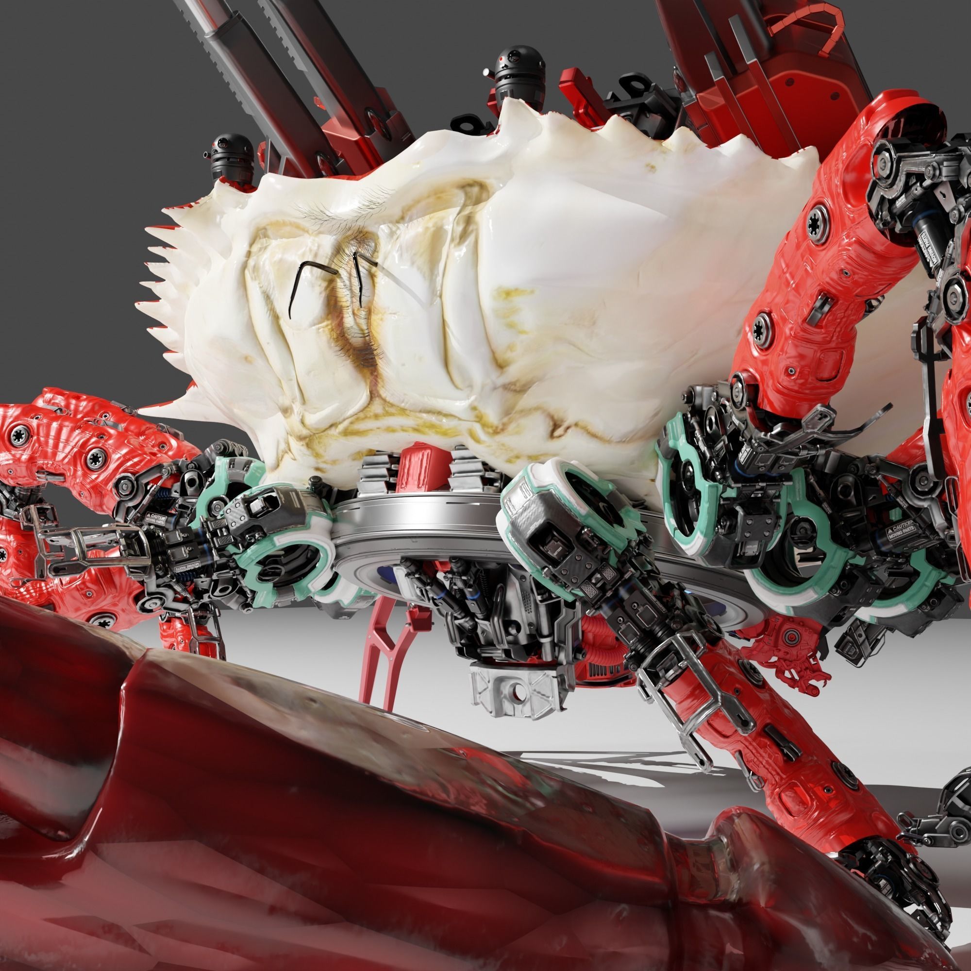 Carb-War-Robot-Cyberpunk 3D model_2