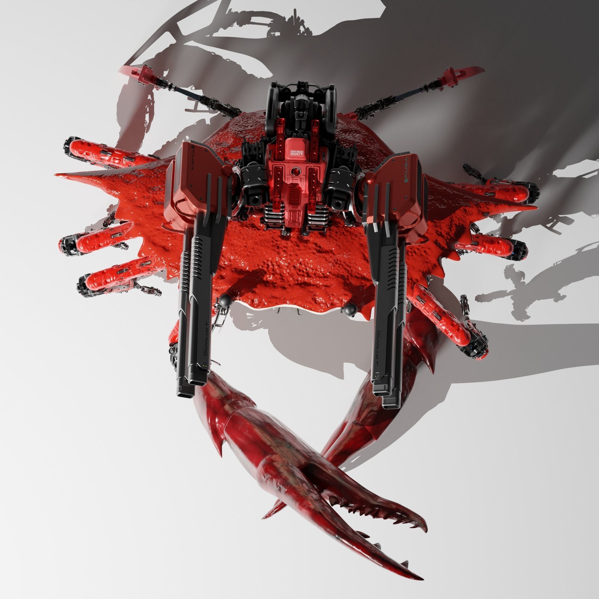 Carb-War-Robot-Cyberpunk 3D model_1