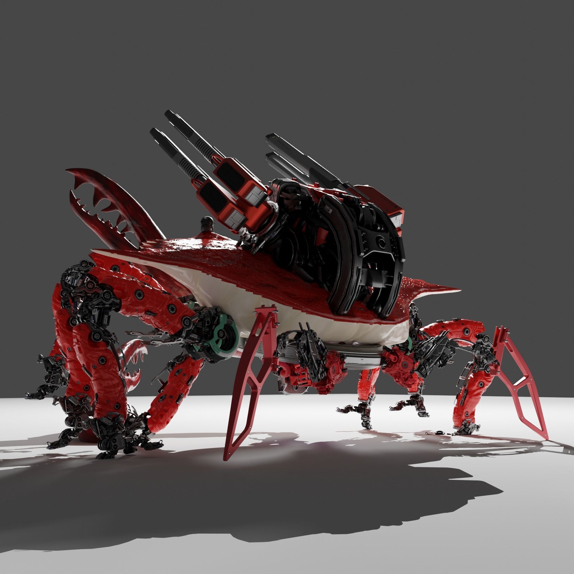 Carb-War-Robot-Cyberpunk 3D model_4
