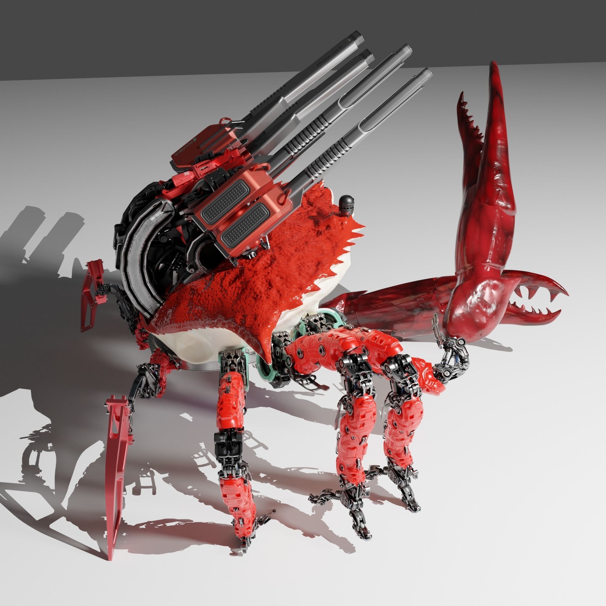 Carb-War-Robot-Cyberpunk 3D model_6