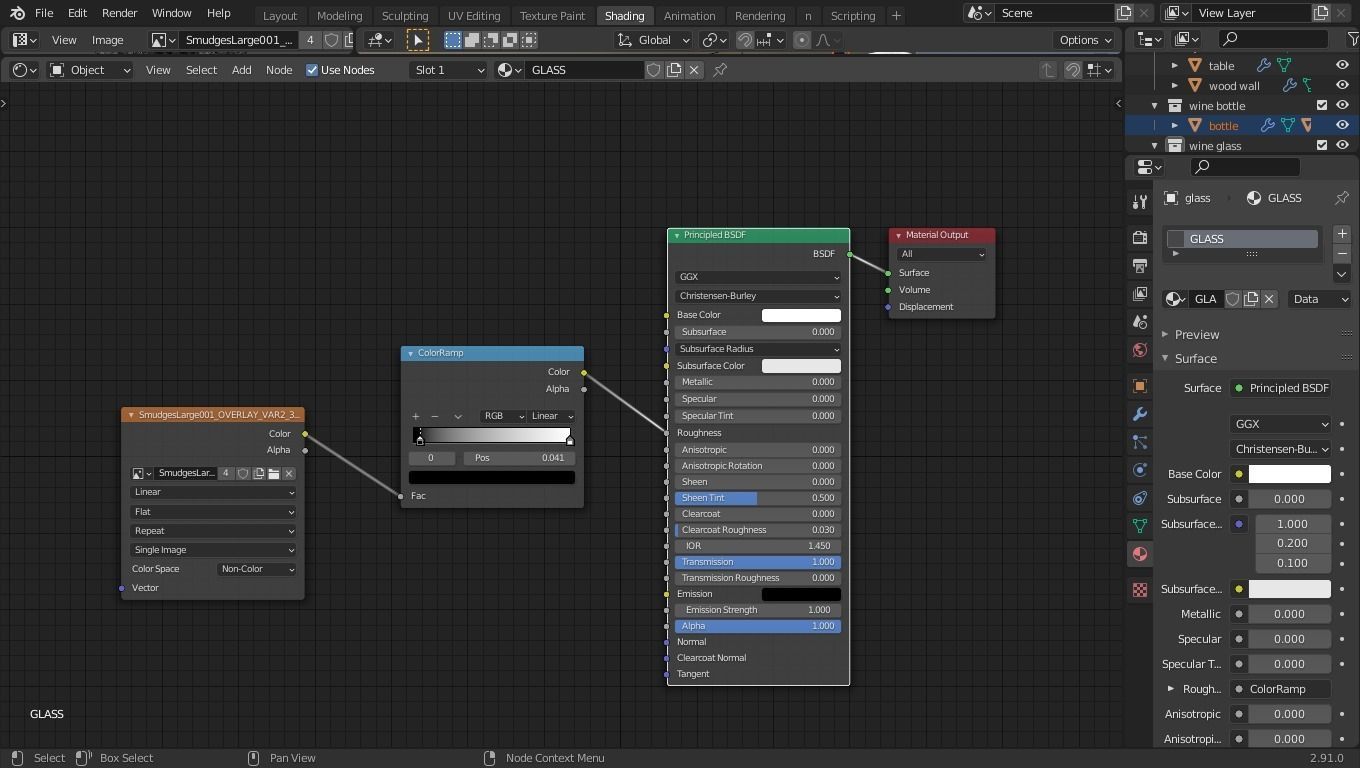 low poly wine bottle Low-poly 3D model_8
