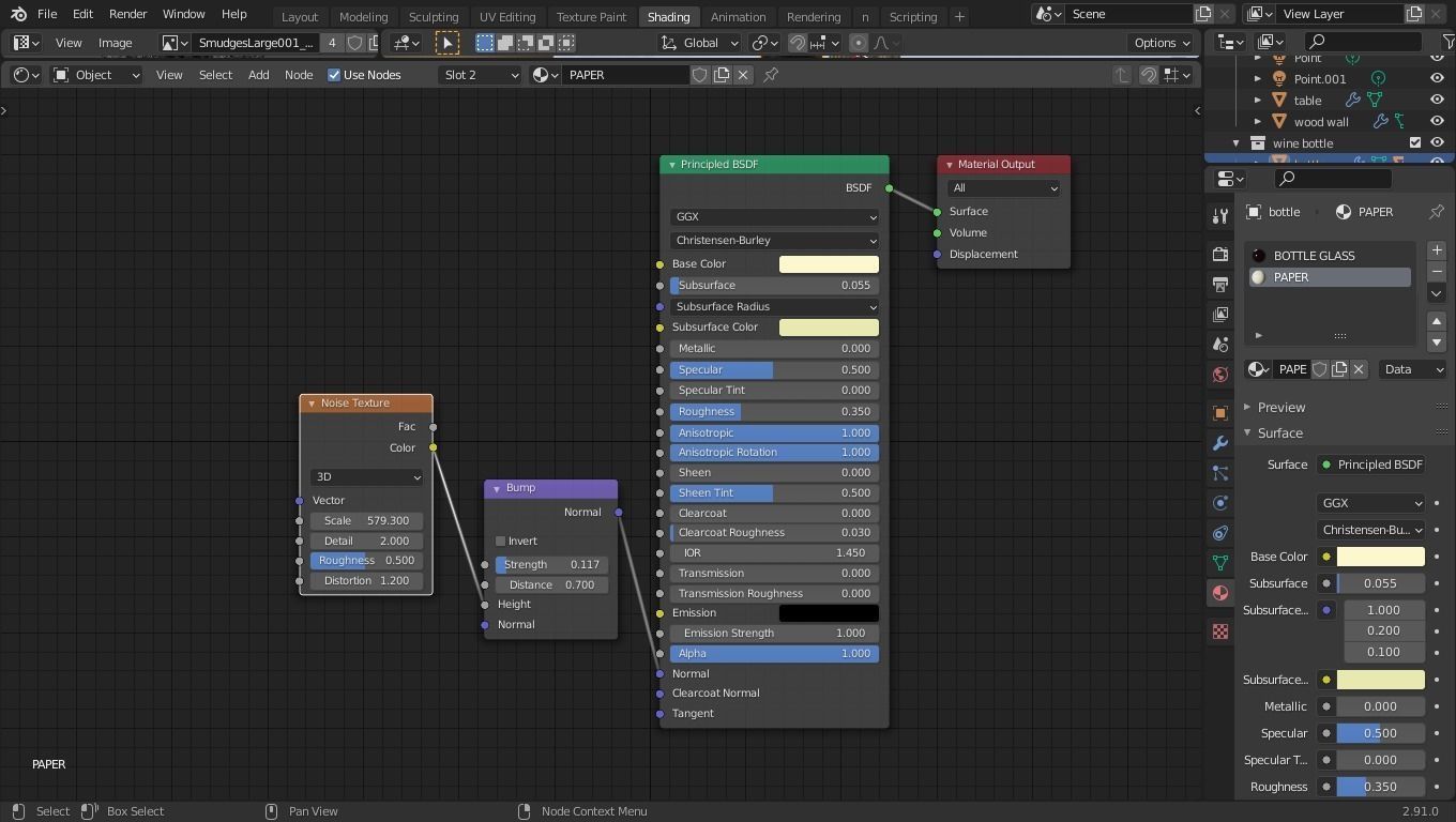 low poly wine bottle Low-poly 3D model_7