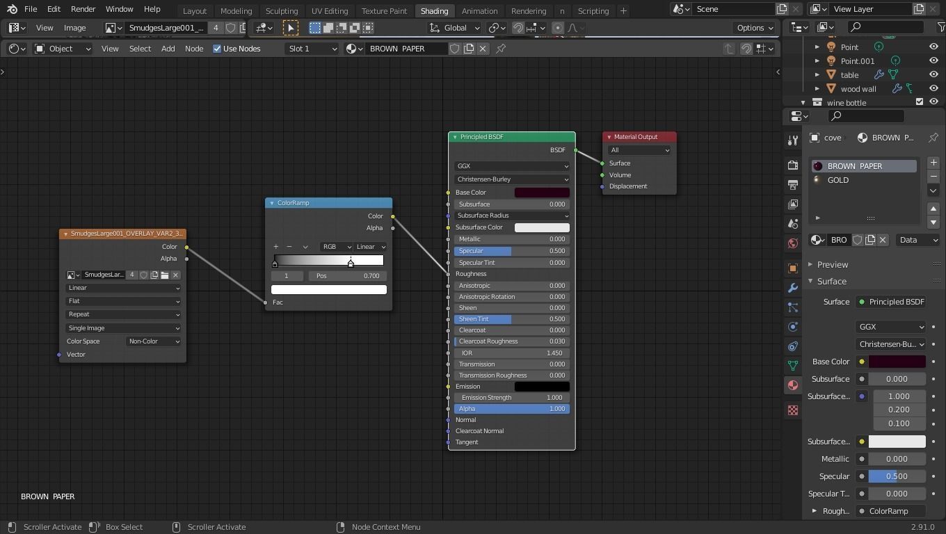 low poly wine bottle Low-poly 3D model_5