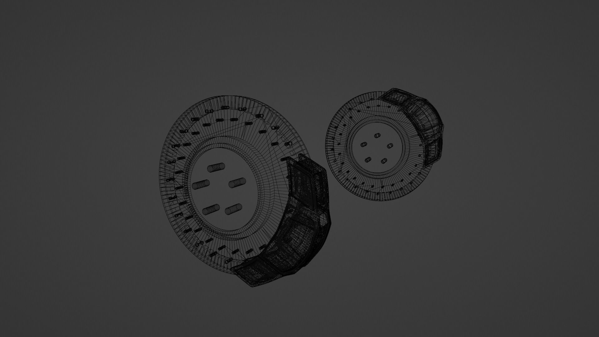 Supercar alloy wheel 3D model_20