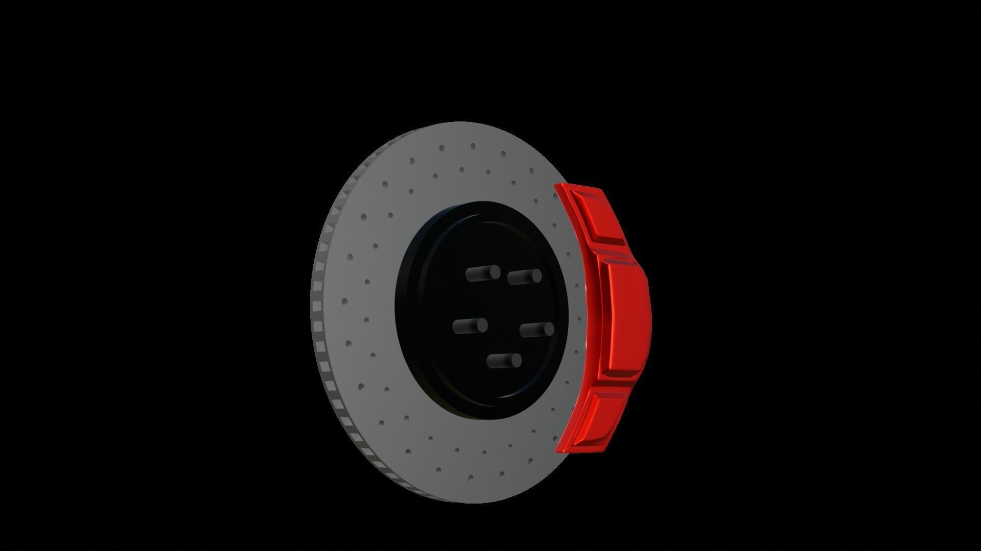 Supercar alloy wheel 3D model_23