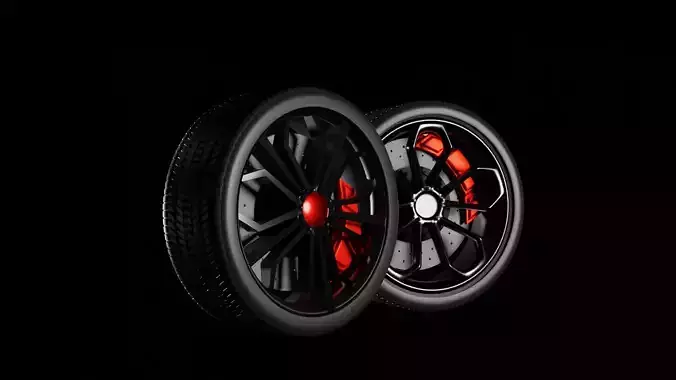 Supercar alloy wheel