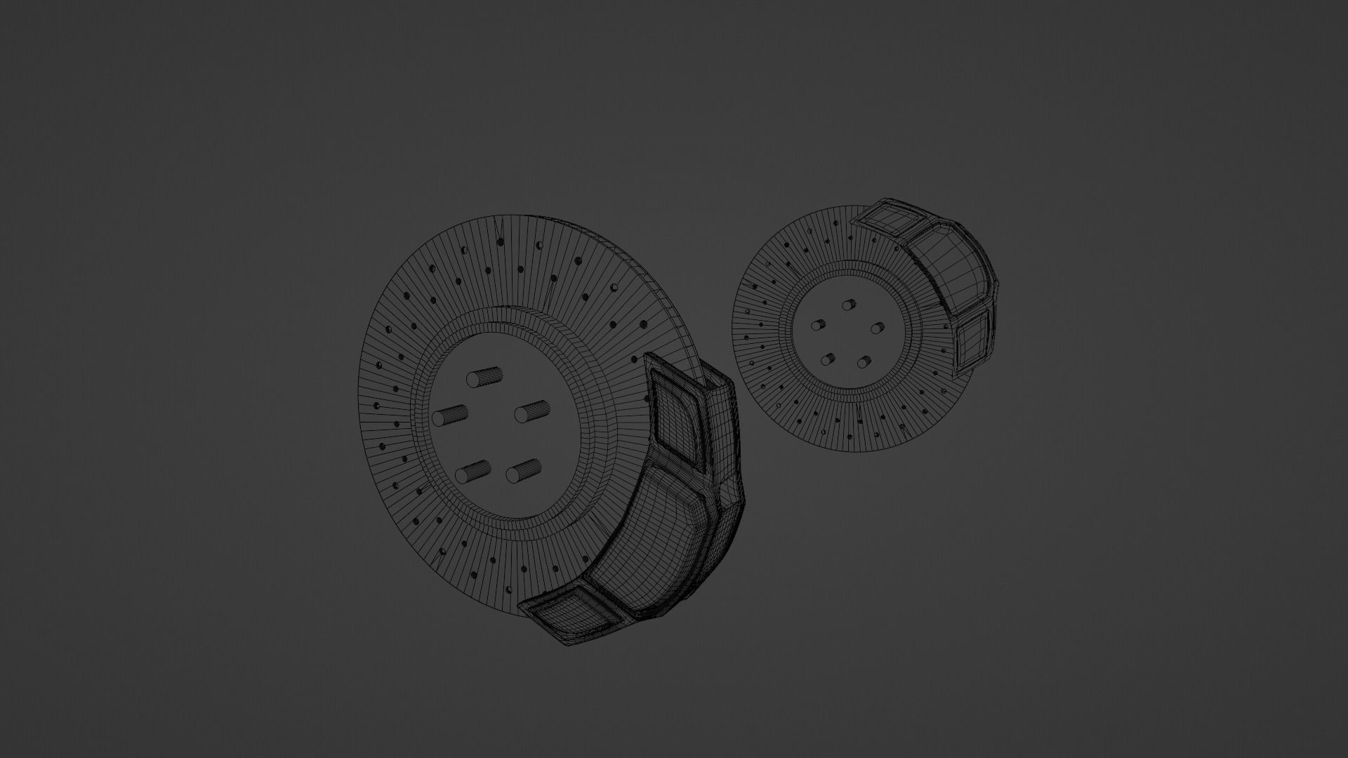 Supercar alloy wheel 3D model_21