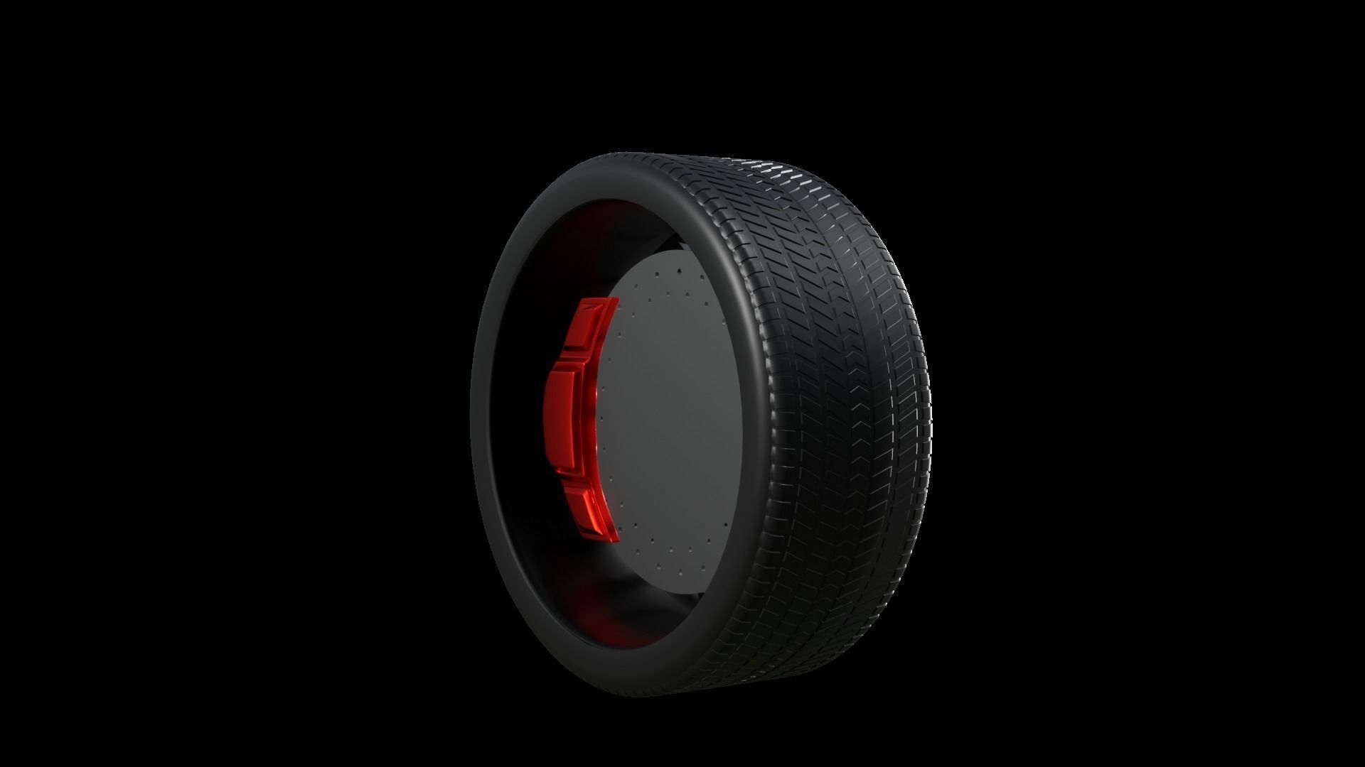 Supercar alloy wheel 3D model_24