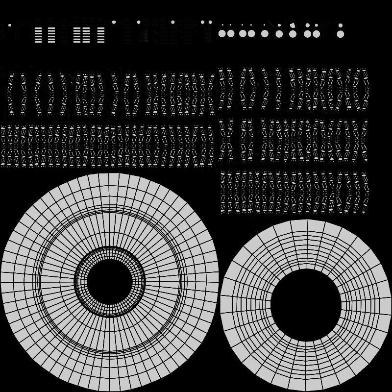Supercar alloy wheel 3D model_25