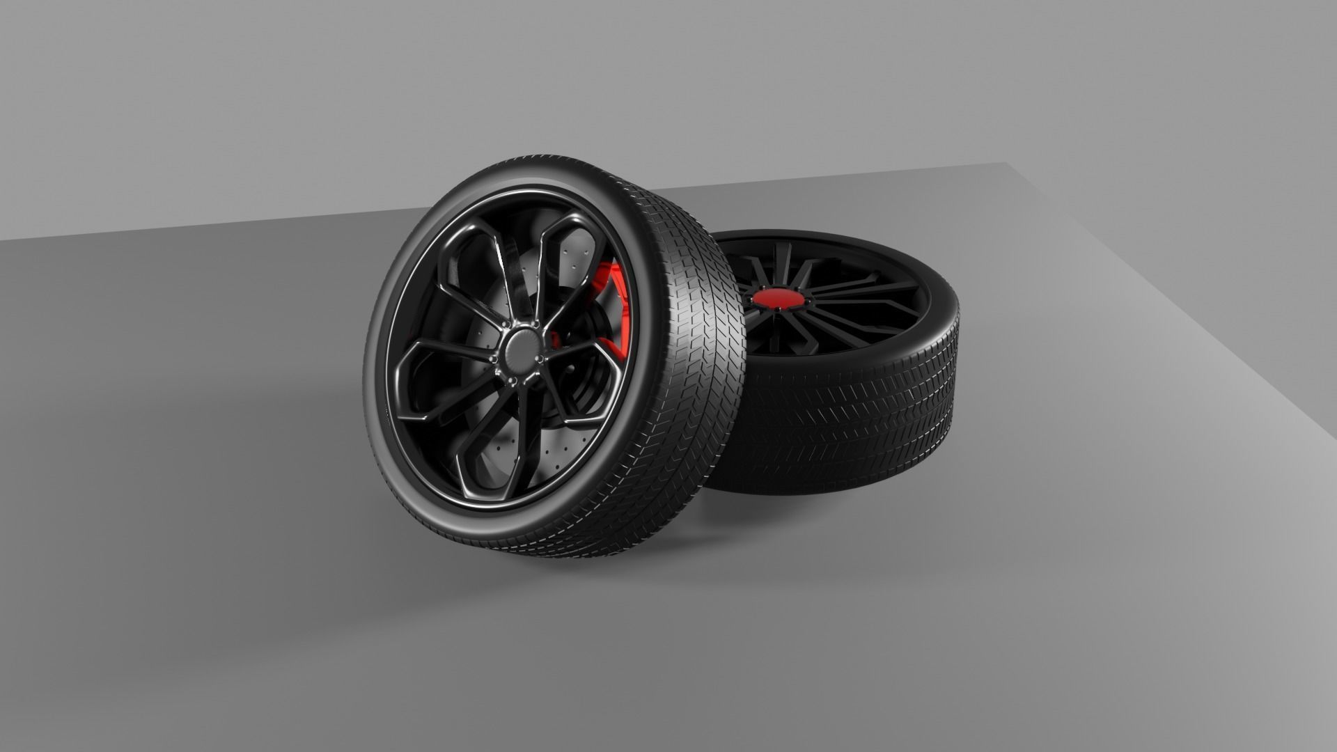 Supercar alloy wheel 3D model_10