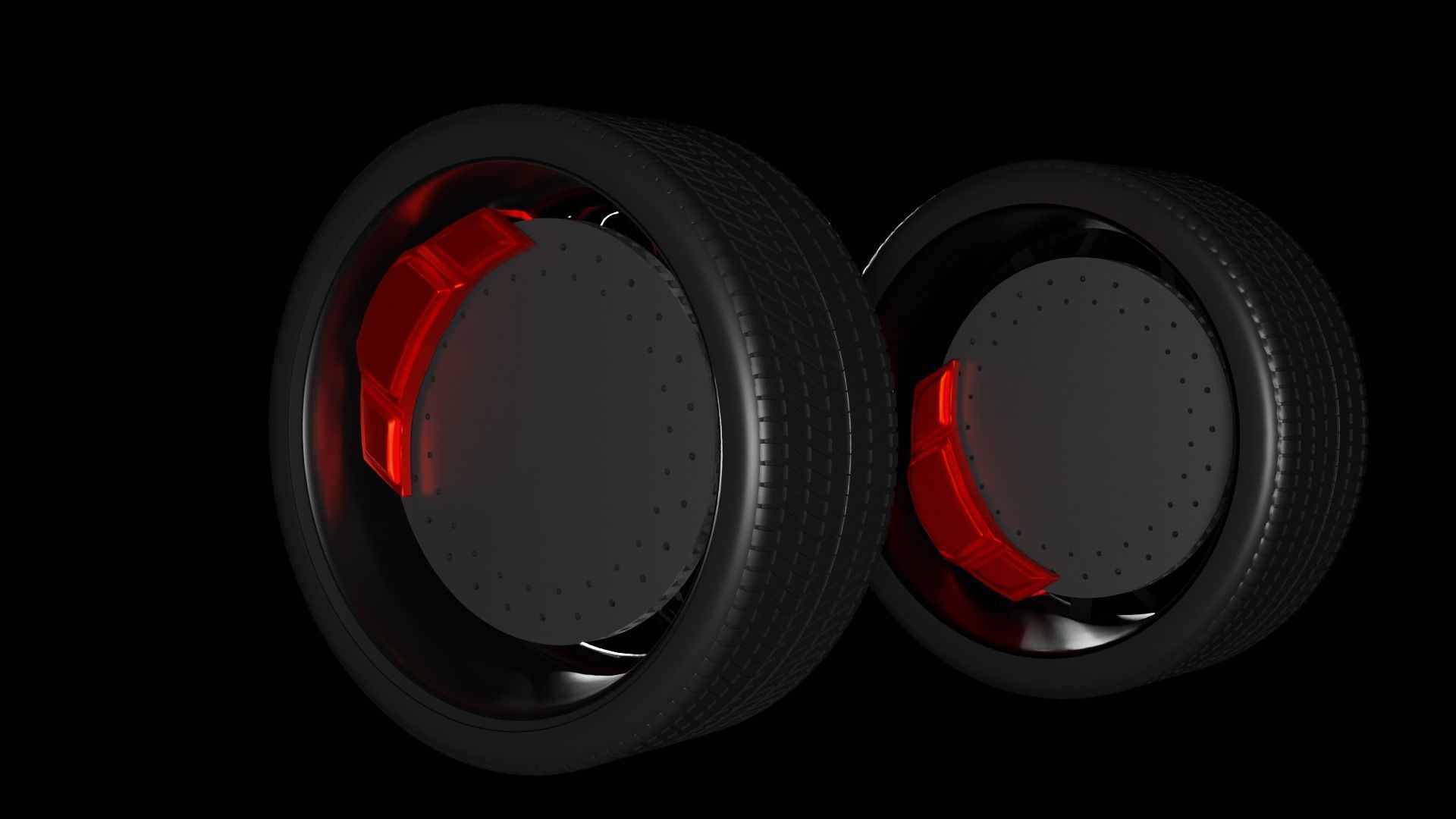 Supercar alloy wheel 3D model_13