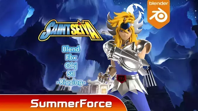 Cygnus Hyoga - Saint Seiya 3D model