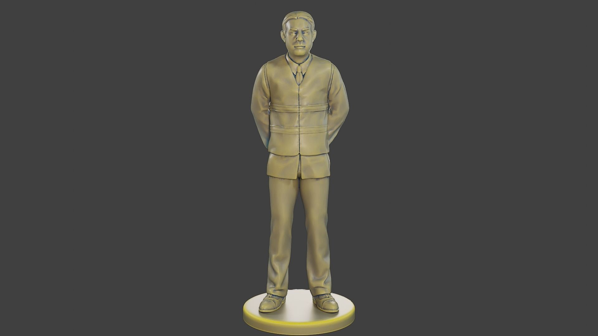 Male Security reflective vest MSRV 004 3D print model_1