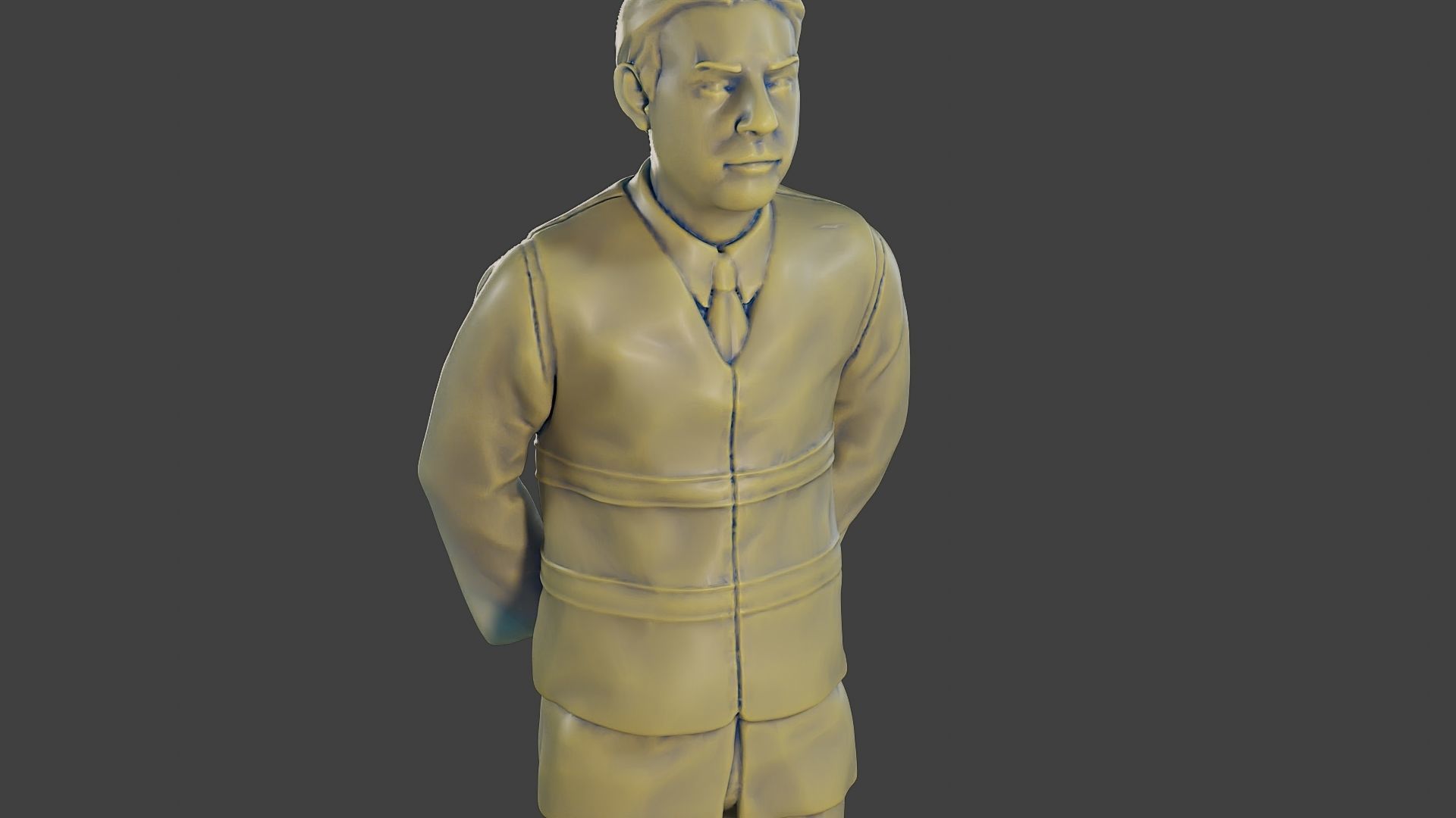 Male Security reflective vest MSRV 004 3D print model_19
