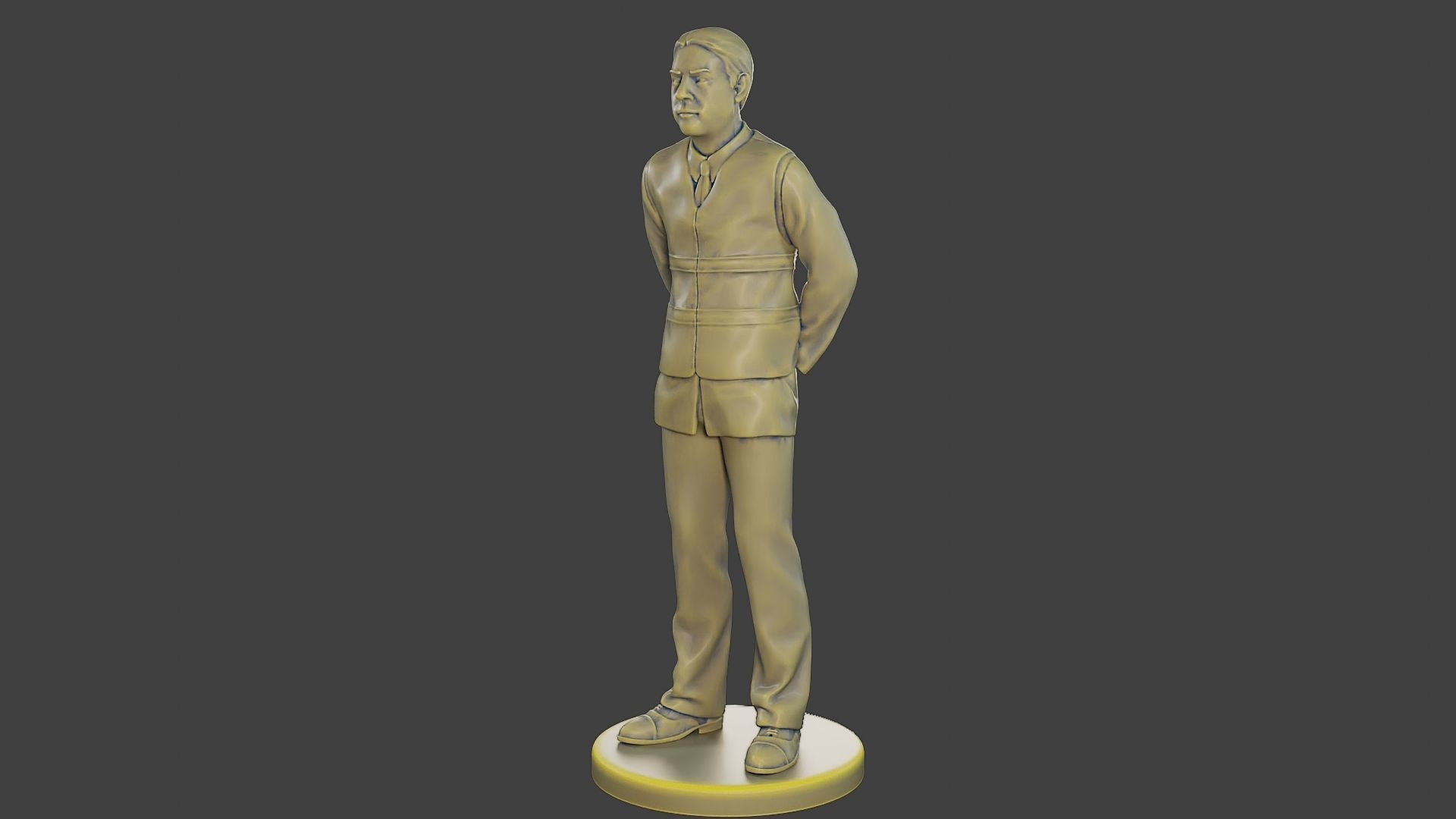 Male Security reflective vest MSRV 004 3D print model_2