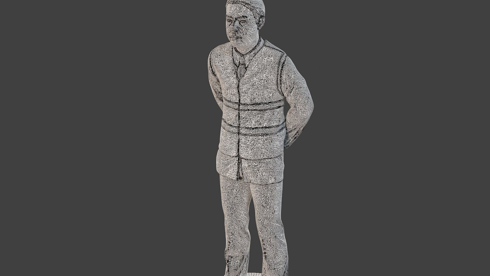 Male Security reflective vest MSRV 004 3D print model_12