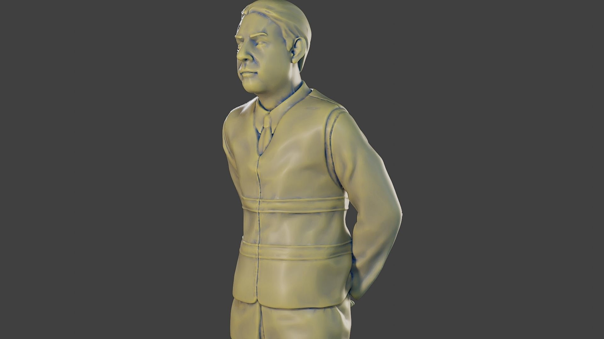 Male Security reflective vest MSRV 004 3D print model_18