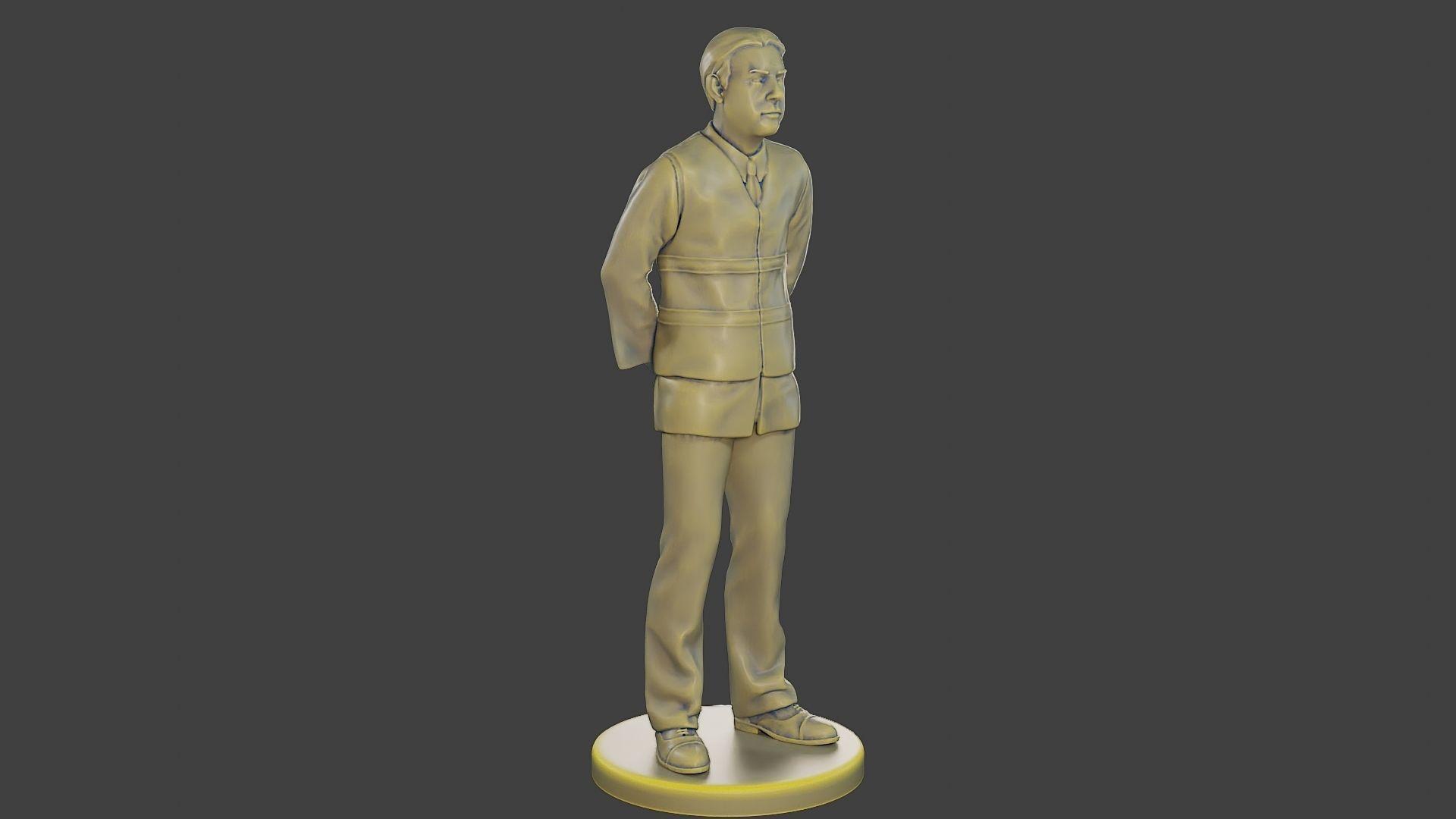 Male Security reflective vest MSRV 004 3D print model_10