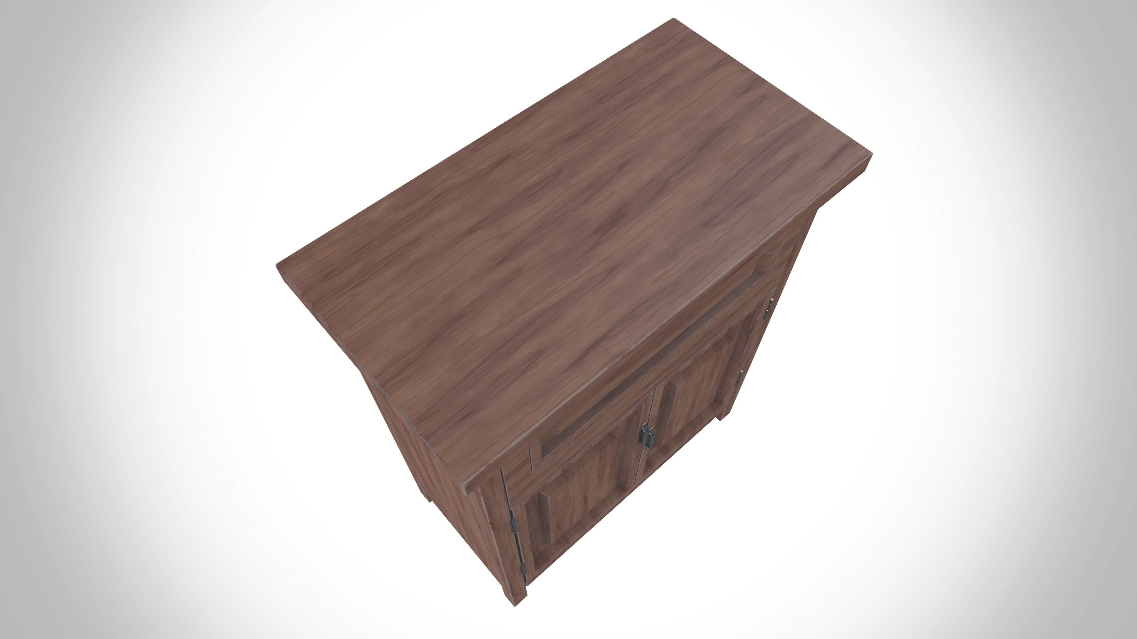 wooden cupboard 3D model_6