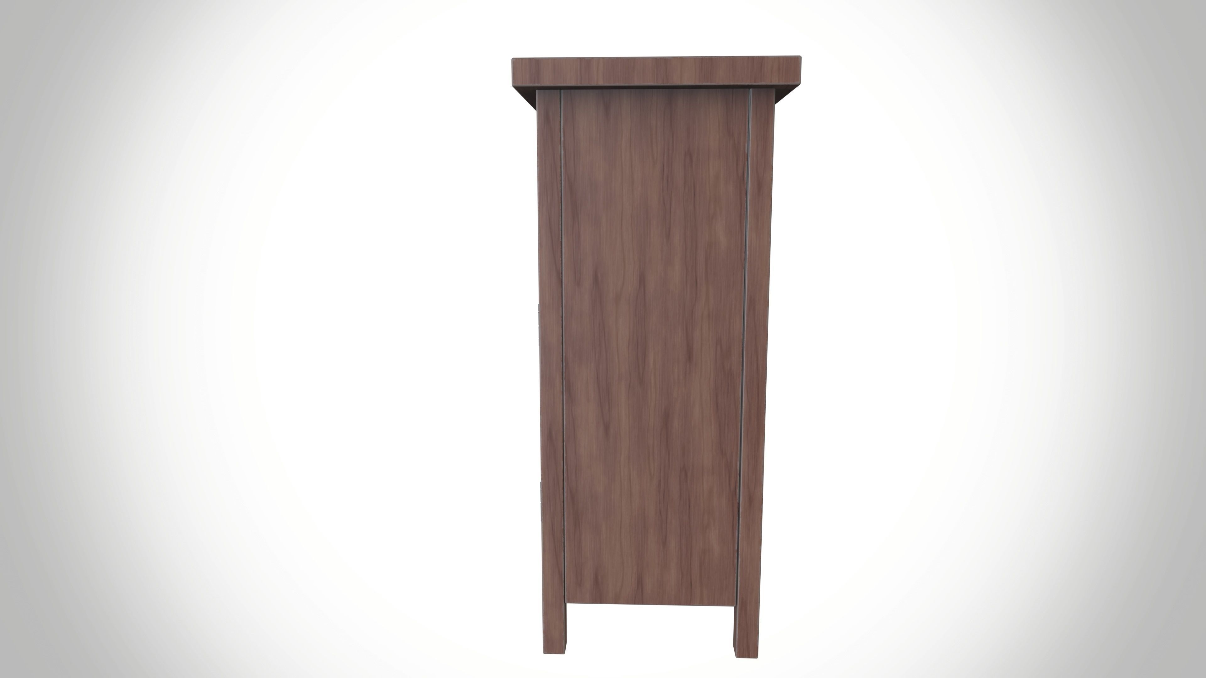 wooden cupboard 3D model_4