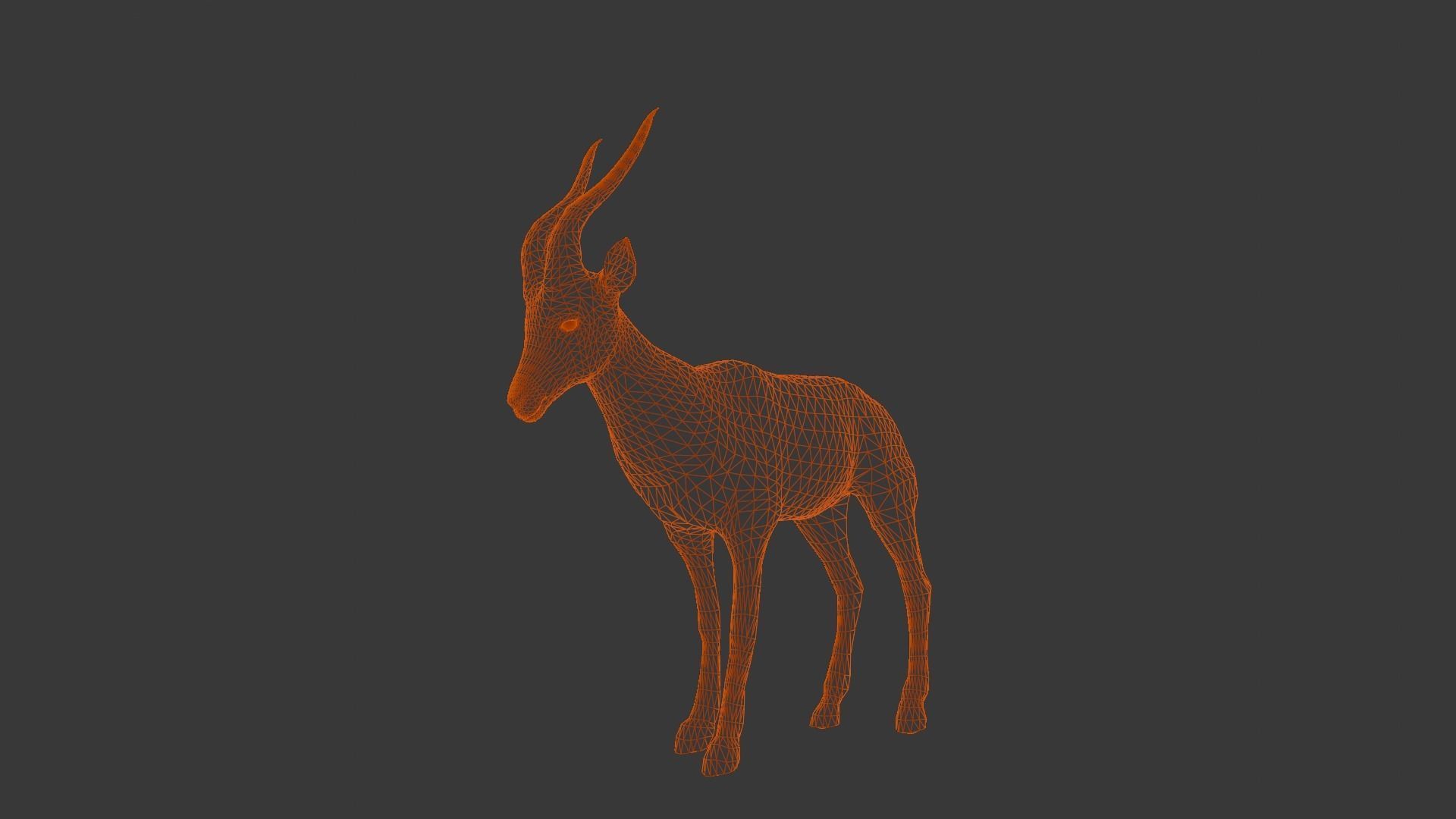 Goat Animated 3D Model  Low-poly 3D model_14