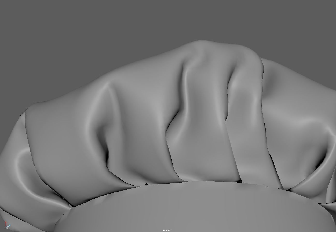 Chef Hat Mid-poly 3d model 3D model_17