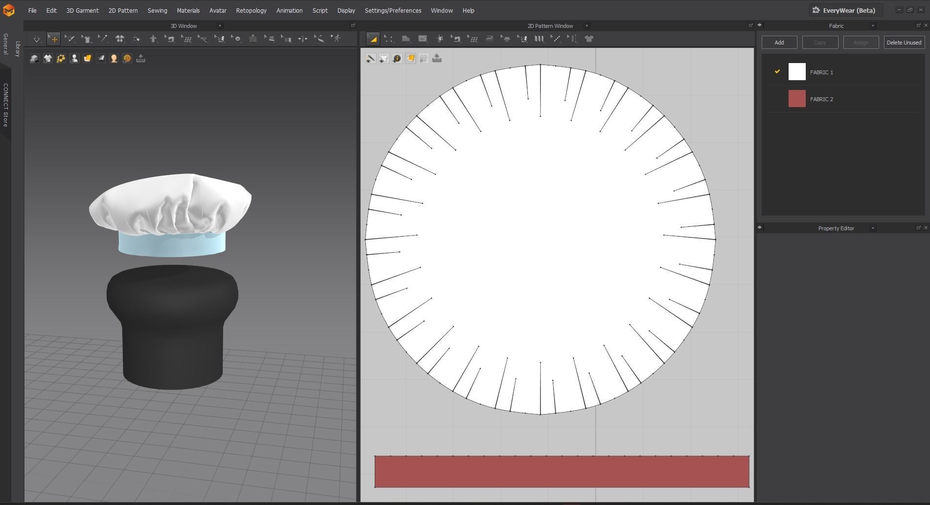 Chef Hat Mid-poly 3d model 3D model_29