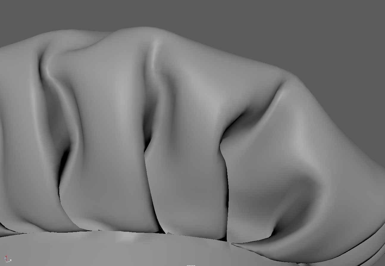 Chef Hat Mid-poly 3d model 3D model_16