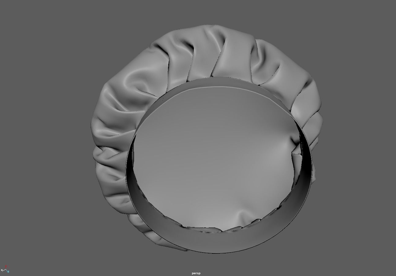 Chef Hat Mid-poly 3d model 3D model_15