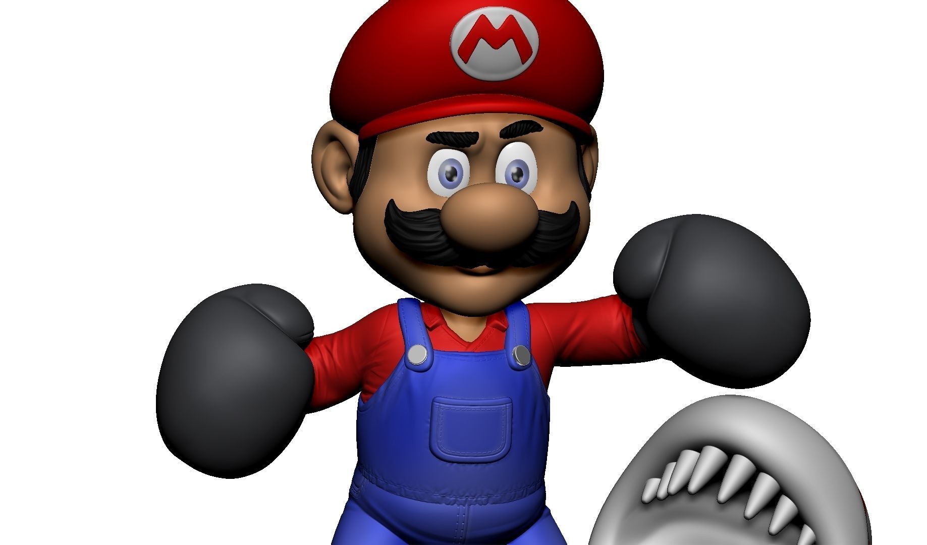 MARIO FOR 3D PRINTING STL super mario boxer 3D print model_21