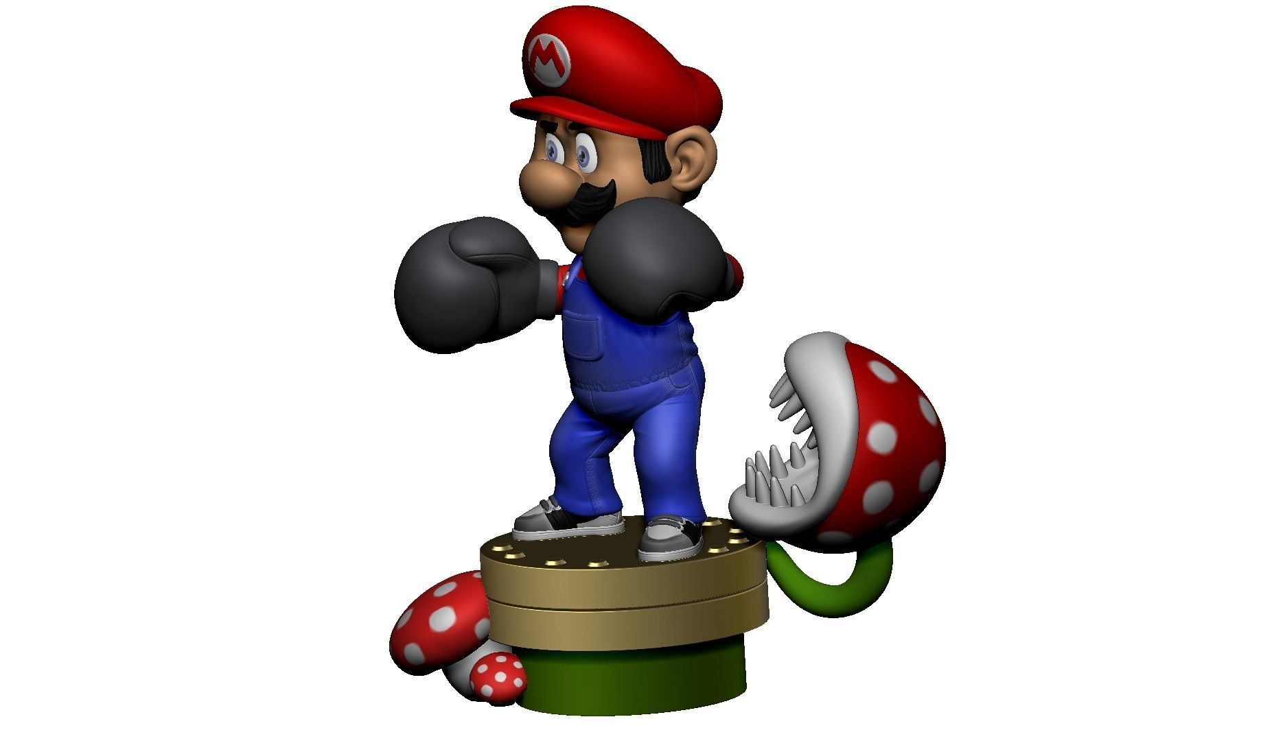 MARIO FOR 3D PRINTING STL super mario boxer 3D print model_6