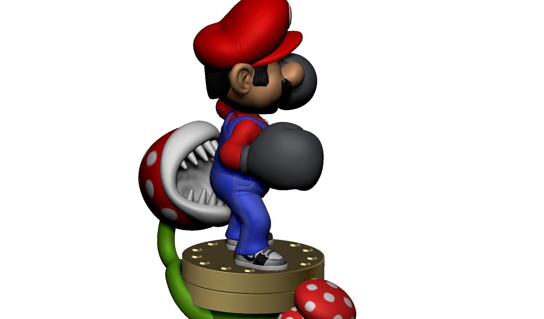 MARIO FOR 3D PRINTING STL super mario boxer 3D print model_13
