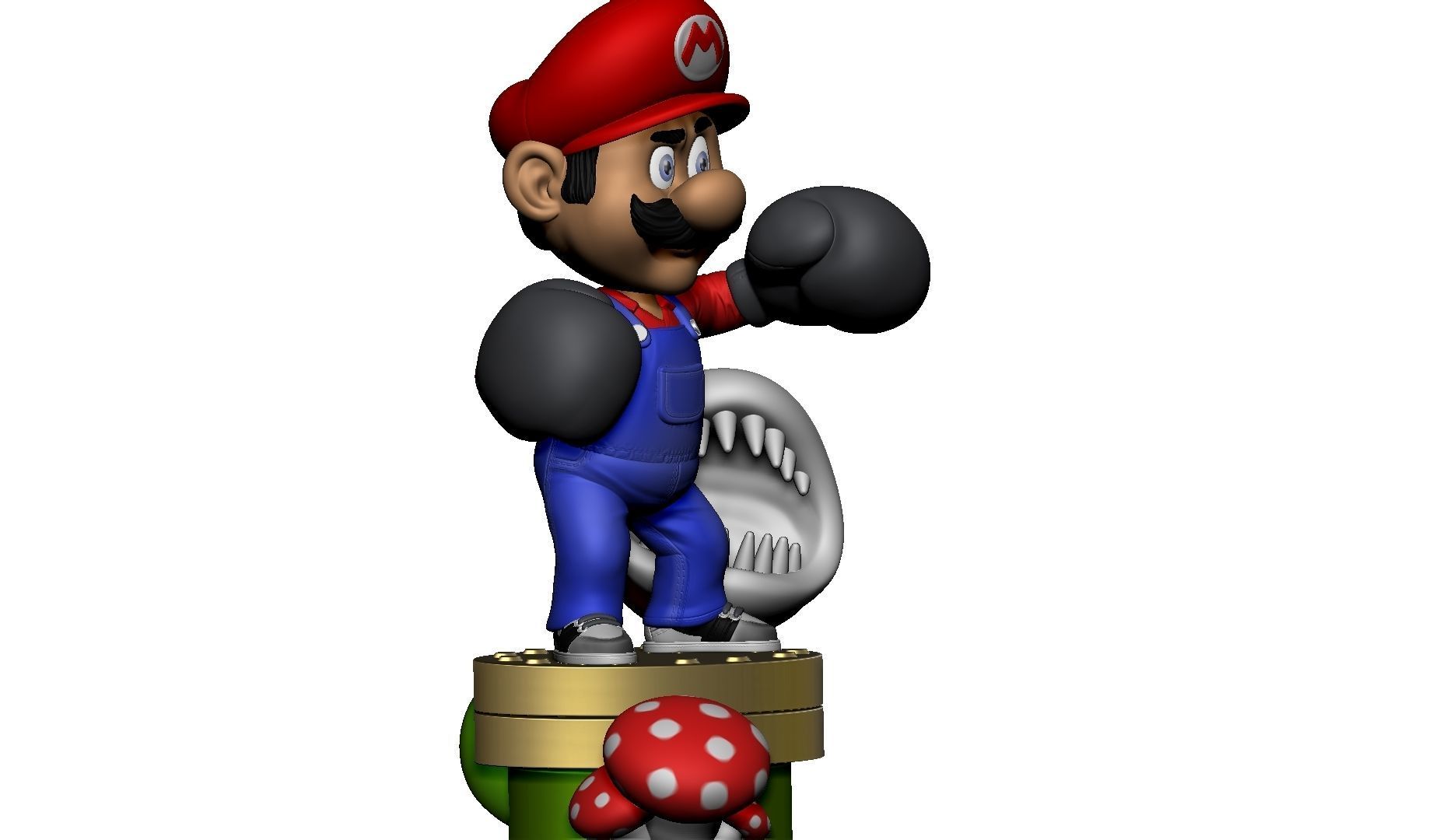 MARIO FOR 3D PRINTING STL super mario boxer 3D print model_14