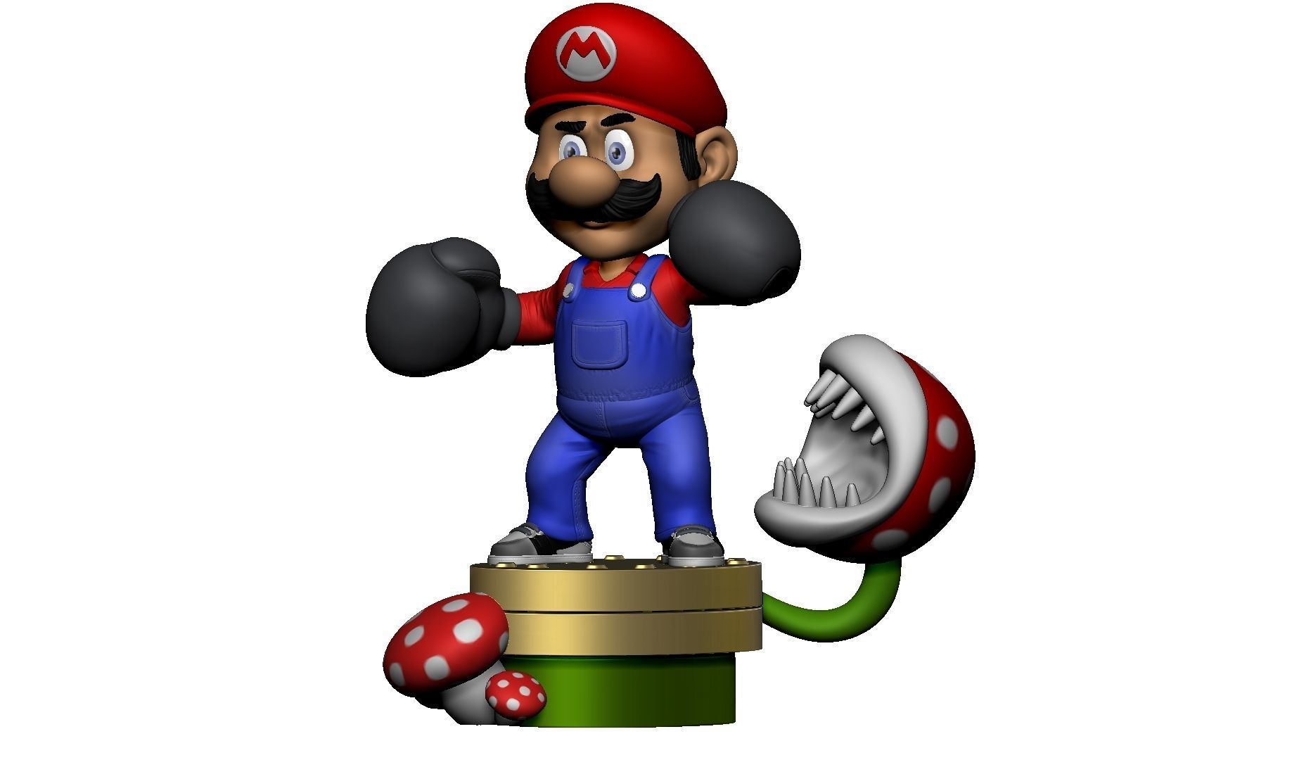 MARIO FOR 3D PRINTING STL super mario boxer 3D print model_5
