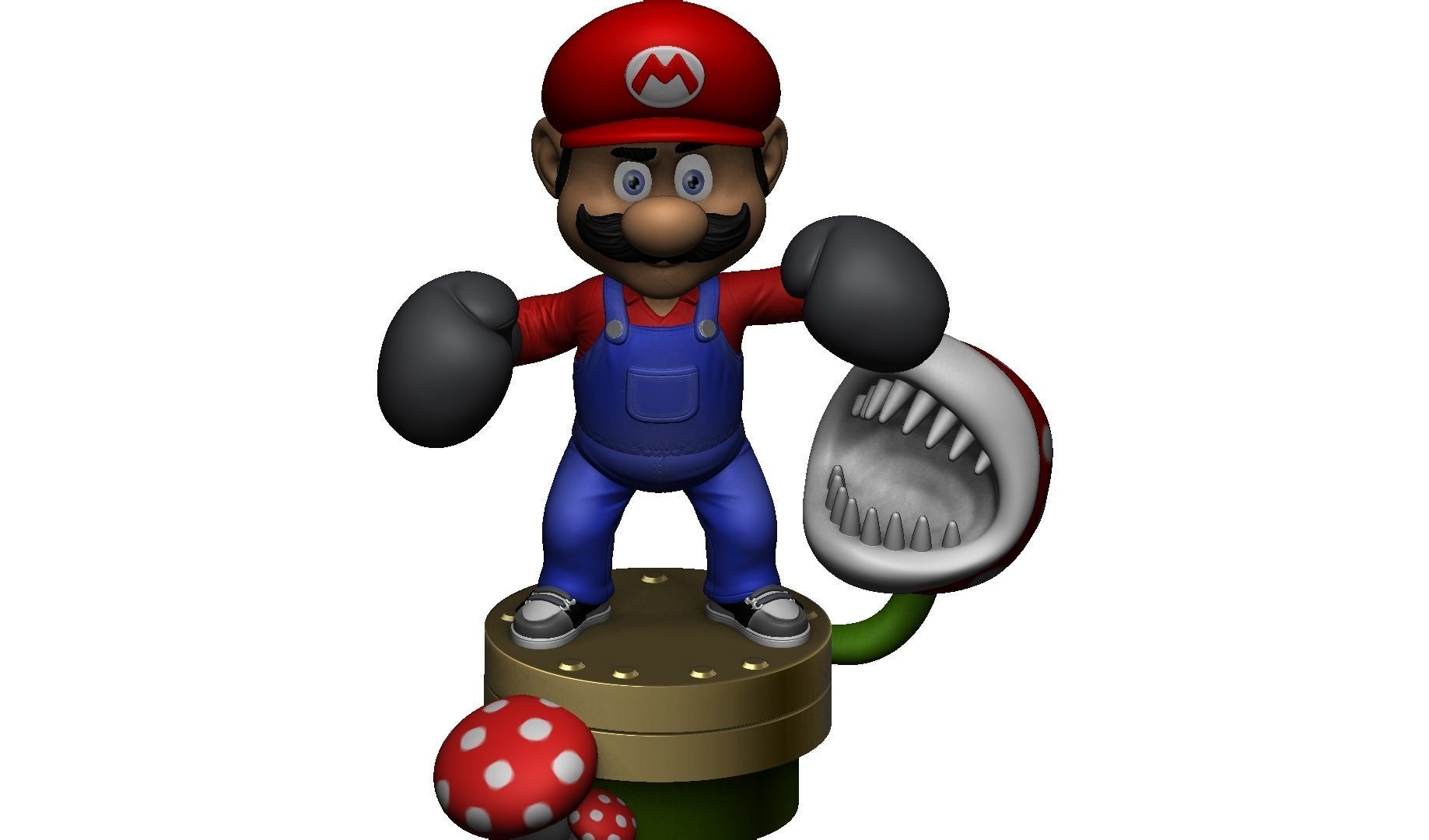 MARIO FOR 3D PRINTING STL super mario boxer 3D print model_18