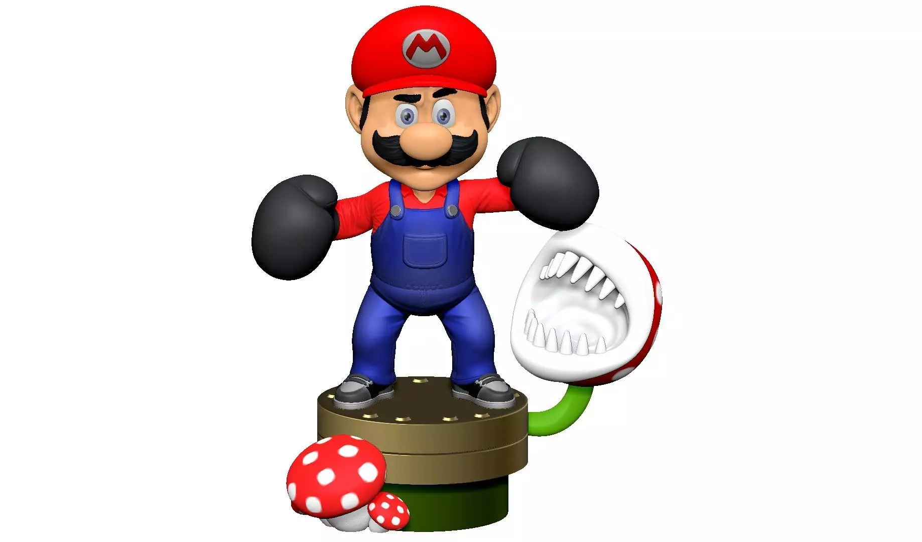 MARIO FOR 3D PRINTING STL super mario boxer 3D print model_0