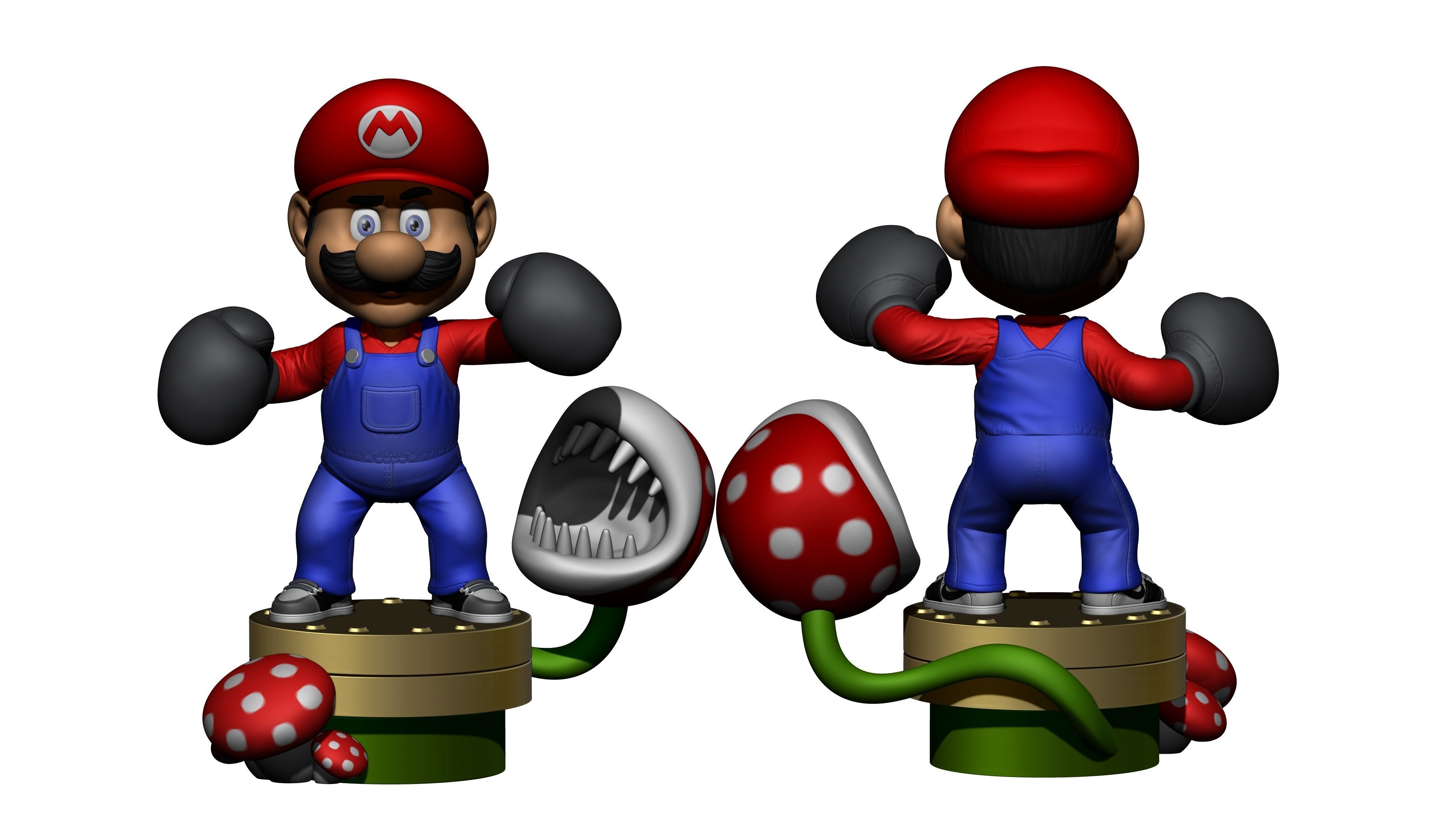 MARIO FOR 3D PRINTING STL super mario boxer 3D print model_22