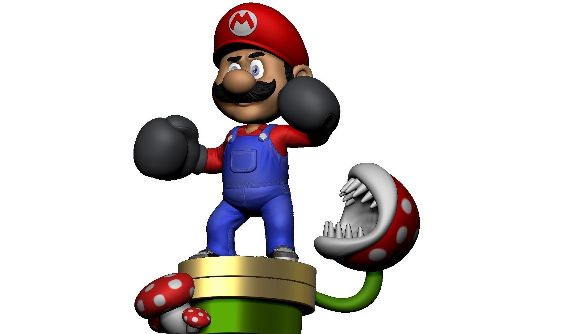 MARIO FOR 3D PRINTING STL super mario boxer 3D print model_17
