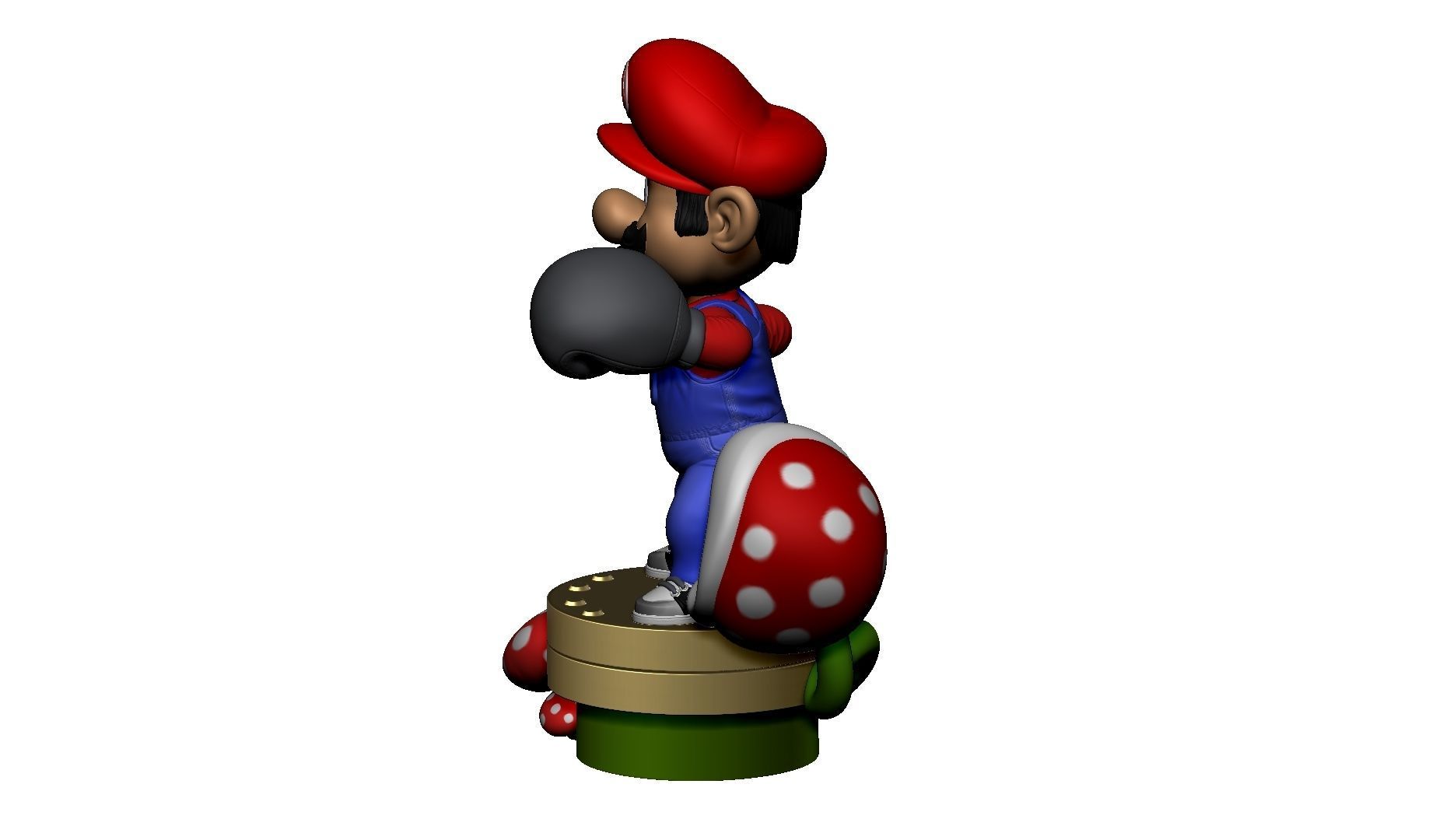 MARIO FOR 3D PRINTING STL super mario boxer 3D print model_7