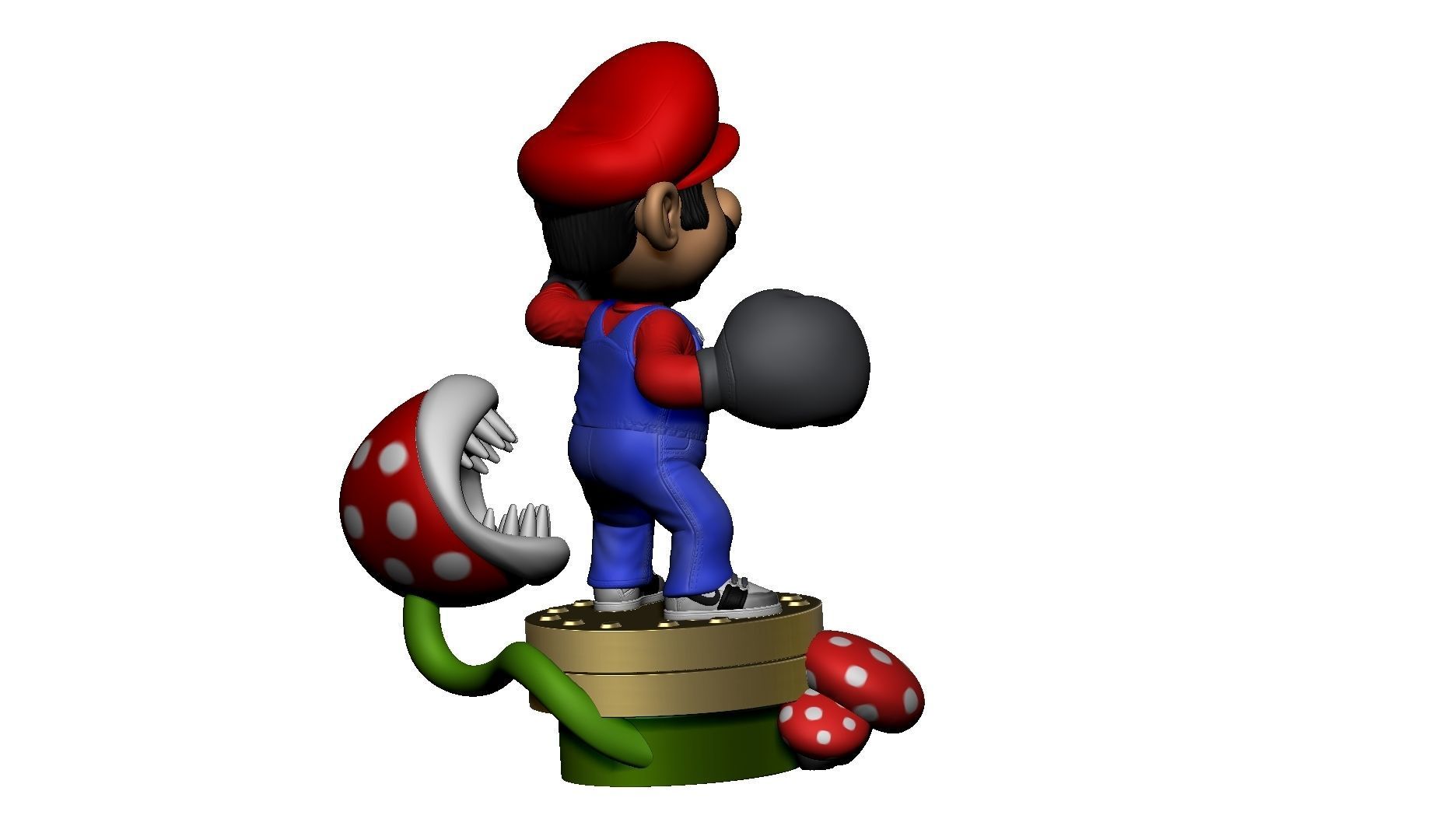 MARIO FOR 3D PRINTING STL super mario boxer 3D print model_12