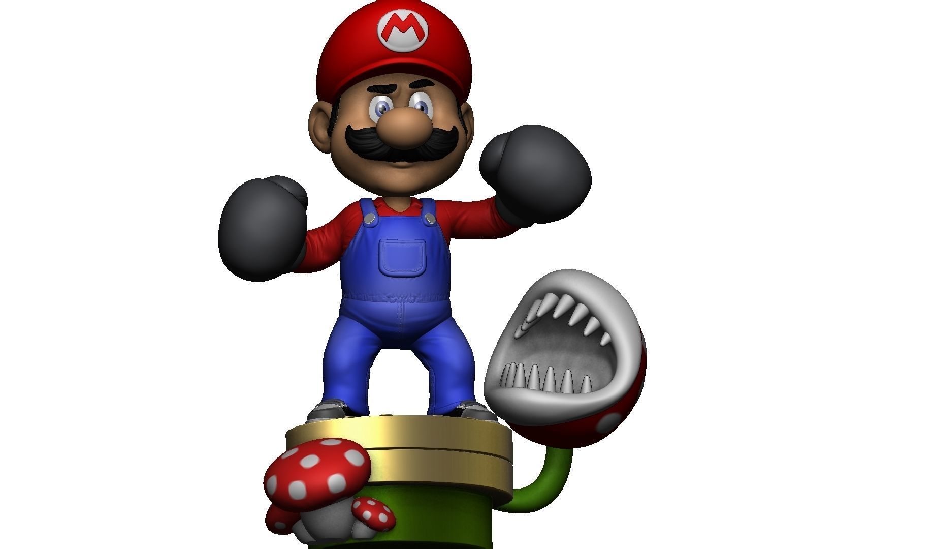 MARIO FOR 3D PRINTING STL super mario boxer 3D print model_16