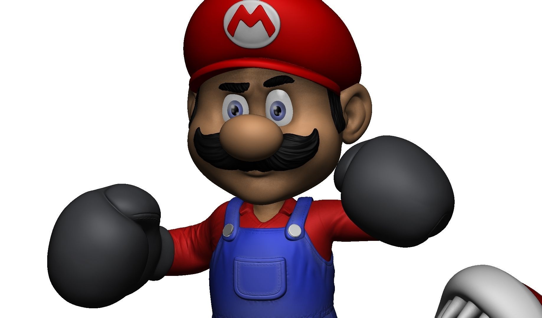 MARIO FOR 3D PRINTING STL super mario boxer 3D print model_19