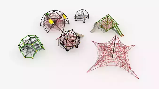 Climbing net combination