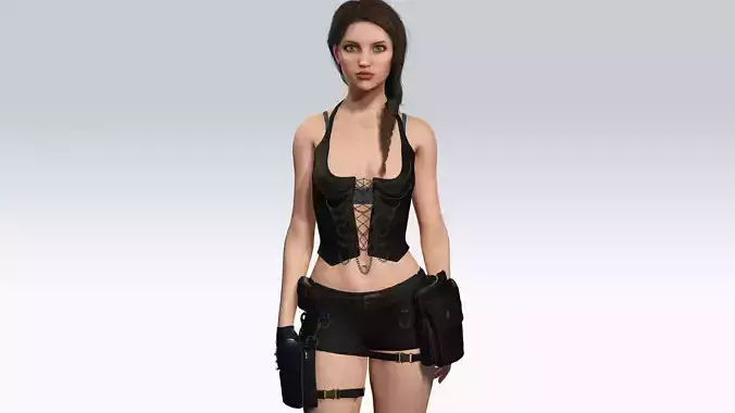 Sexy Character - Fully Rigged 3D model