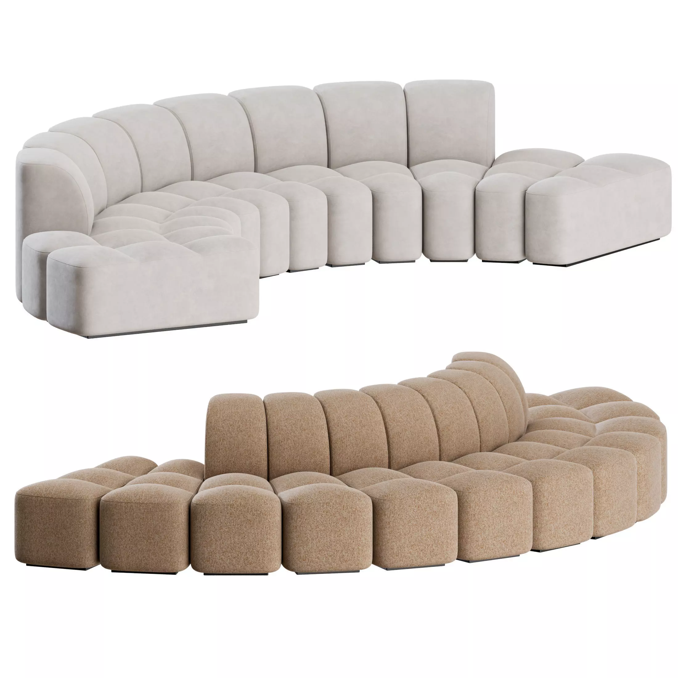 Array Modular Sofa Set 05 by MDF Italia 3D model_0